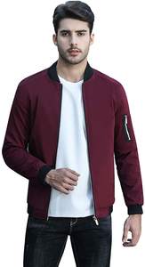 Chaquetas cortavientos de nailon para hombre, Cazadora Bomber lisa de satén para invierno, venta al por mayor - Product Image 4