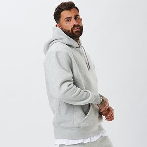 เสื้อมีฮู้ดผ้าฝ้ายออร์แกนิกสำหรับผู้ชายสำหรับทุกเพศเสื้อผ้าแนวสตรีทซิลิโคนลำลองขนาดใหญ่ - Product Image 6