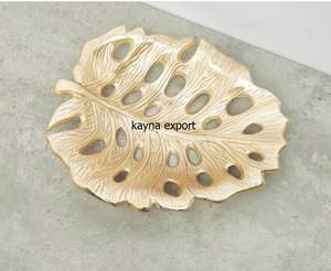 Bol à fruits décoratif plaqué or restaurant de luxe et maison décoration de table utiliser ustensiles de cuisine bols de service - Product Image 3