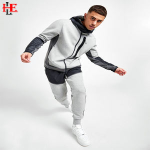 Sudaderas lisas personalizadas de alta calidad de tela de hombre bordada con cremallera clásica de manga larga con capucha de diseñador de talla grande para invierno - Product Image 3