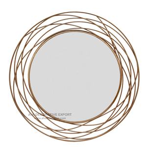 Iron Wire <b>Frame</b> <b>Wall</b> <b>Mirror</b> for Living Room Modern Christmas Luxury <b>Wall</b> Decoration <b>Mirror</b> <b>Black</b> Color <b>Wall</b> Art <b>Mirror</b> - Product Image 2
