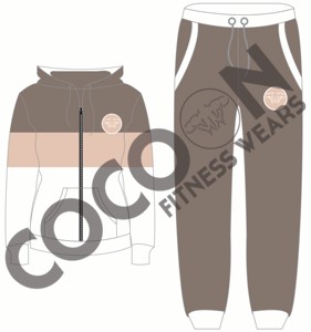 Conjunto de Sudadera con Capucha y Pantalones Deportivos Y2K con Bloques de Color y Ribetes Personalizados para Hombre, Fabricantes OEM, 2026 - Product Image 1
