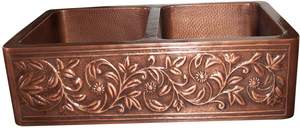 อ่างล้างจานทองแดงแบบเดี่ยวสำหรับบ้านไร่ดีไซน์ชามคู่แบบทันสมัยสำหรับวิลล่าสุดหรูอ่างล้างจานล่าสุด - Product Image 6