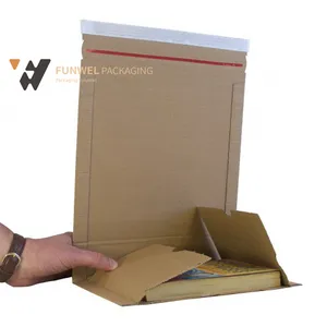 Postal Boxes Cardboard Book Packaging Corrugated Book Wraps