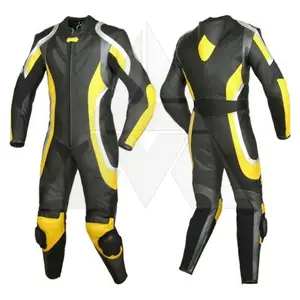 Costume de moto en cuir lourd de haute qualité confortable coupe-vent vêtements de sport de course adultes nom d'équipe personnalisé taille XL été hiver - Product Image 1