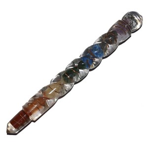 Get Online 7 Chakra Twisted Orgone Healing Wand : 7 Chakra Twisted Orgone Healing Wand for Sale - Product Image 1