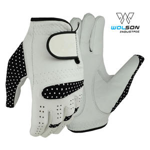 Guante de golf personalizado de alta calidad Mano izquierda Mano derecha Guantes de golf antideslizantes transpirables suaves Guantes de golf de cuero y sintético Unisex. - Product Image 4