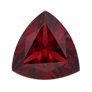 6mm Trillion Cut Natural Almandine / Zambian Red Garnet "Precio de fábrica al por mayor Piedra preciosa suelta facetada de alta calidad" Por pieza - Product Image 1