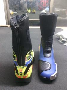 Botas de Motociclista de Cuero Profesionales para Unisex, Estilo Racing, Impermeables, Resistentes al Fuego, Tallas Grandes - Product Image 3
