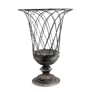 Vườn Urn Kim Loại Sắt Dây Nhà Vườn Trang Trí Vườn Urn Giá Rẻ