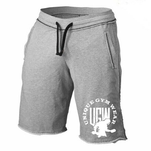 Pantalones cortos de gimnasio para hombre de alta calidad con diseño personalizable poliéster/algodón de secado rápido y transpirable - Product Image 1