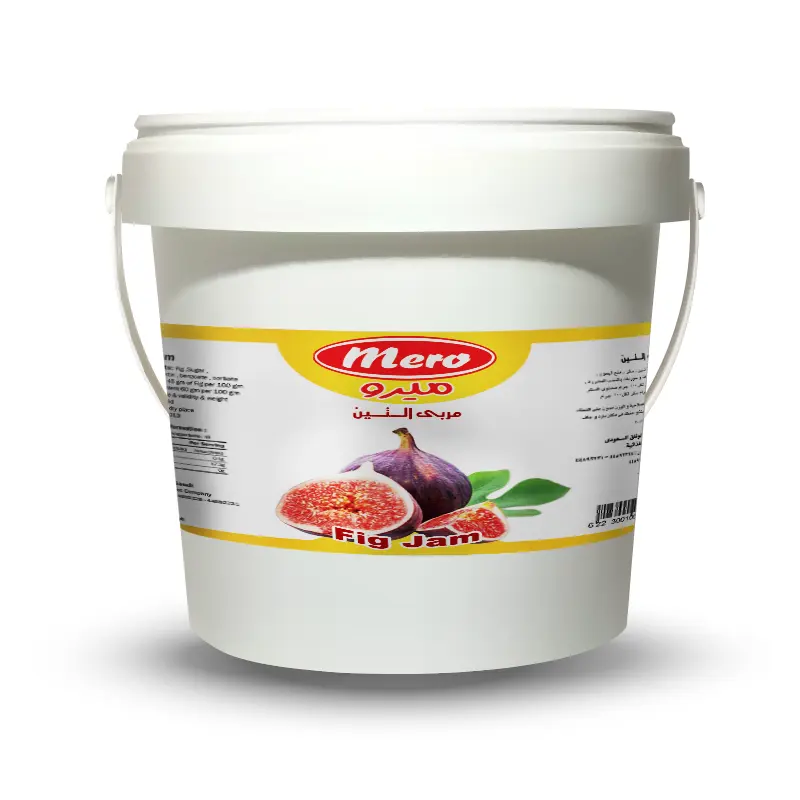 Cubo egipcio Halal Mero Fig Jam 5 KG Embalaje de galón de calidad superior con 18 meses de vida útil 100-224-24