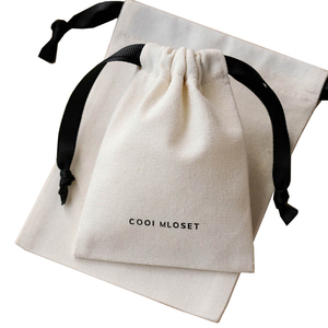 Tùy Chỉnh In Tái Chế Cotton Hữu Cơ Vải Dây Kéo Giày Túi Bụi Lady Phong Cách Với Cá Nhân Logo Cho Giày - Product Image 2