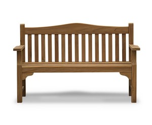 Banc d'extérieur rectangulaire moderne en teck avec finition en bois massif naturel, meubles durables pour parcs et patios - Product Image 4
