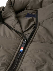 Haute qualité hommes vert olive solide polyester/nylon écologique hiver léger coupe-vent vestes bouffantes personnaliser - Product Image 3