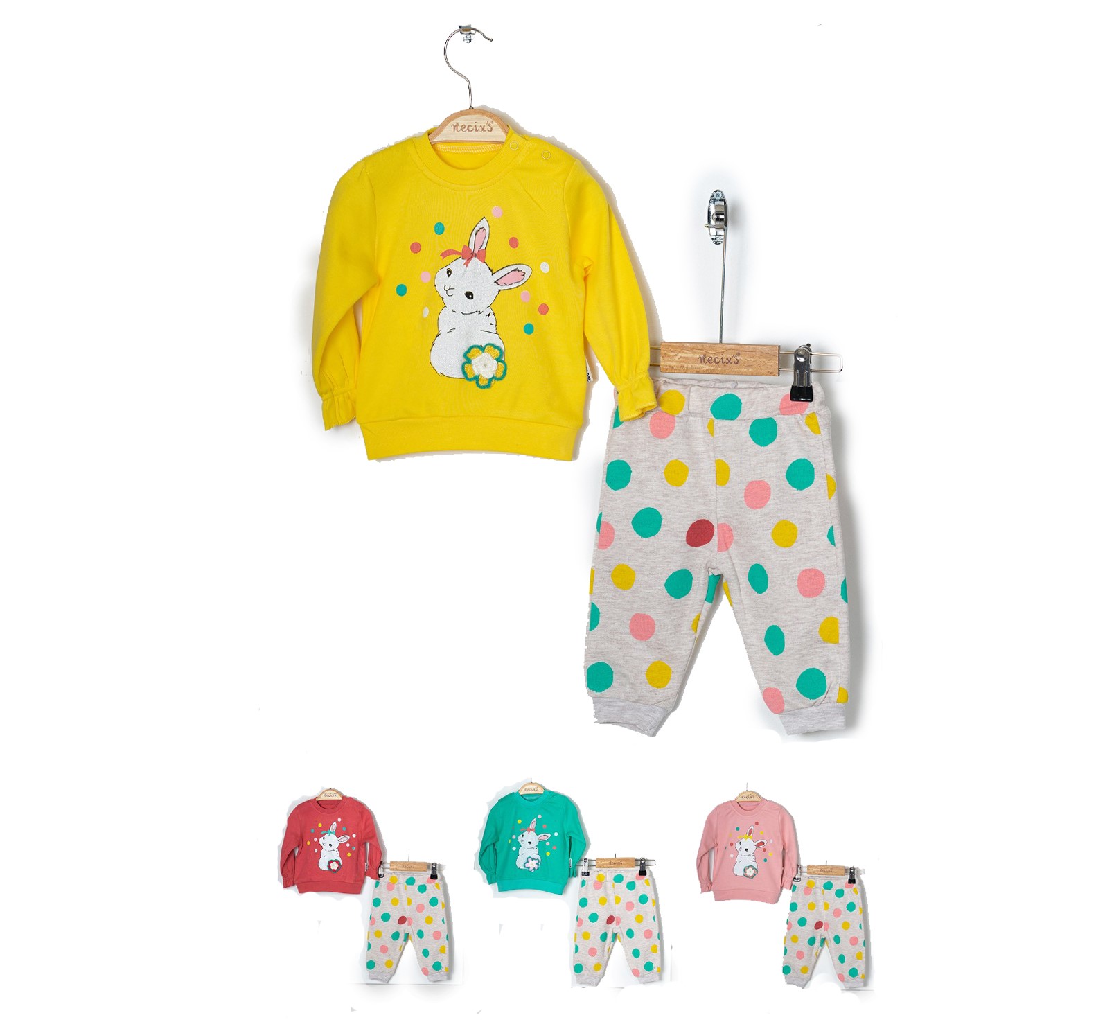 Горячая распродажа! Комплекты одежды для маленьких девочек из 2 предметов, детская одежда из мягкого хлопка для девочек от бренда Necix