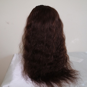 Pelucas de cabello humano de alta calidad para mujeres, tupé con encaje frontal atado a mano 100% humano, virgen europea - Product Image 3