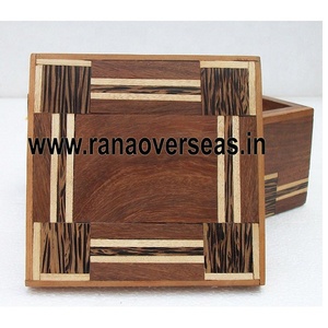 Classic Wholesale Handmade Wooden <b>Drink</b> <b>Coaster</b> in Square Shape for Home Hotel at Affordable Price - Product Image 1