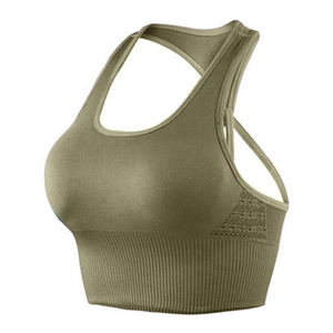 Sujetador Deportivo Personalizado para Mujer al por Mayor, Transpirable, Sin Costuras, para Entrenamiento, Gimnasio, Fitness, Running, Yoga, Ropa Deportiva, Top OEM - Product Image 2