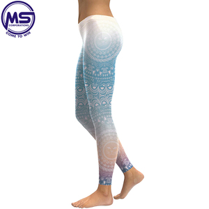Legging mandala 3D de gymnastique en polyester et spandex à sublimation vêtements de gym sans couture vêtements de gym personnalisés - Product Image 3