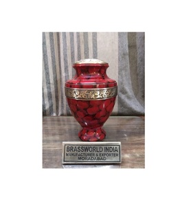 Suministros funerarios Premium de urna de cremación de latón al mejor precio de Brassworld India - Product Image 1