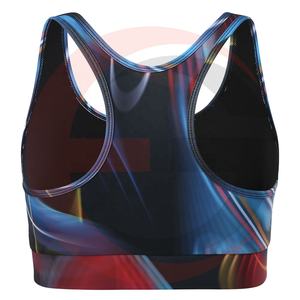 Soutien-gorge personnalisé à Sublimation pour femmes, conception Unique, haut de Sport, vêtement de Fitness, respirant, - Product Image 3