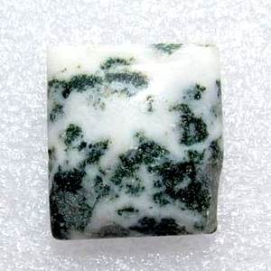 Agate mousse blanche forme carrée pierre précieuse en vrac polie cabochon uni fabrication de bijoux qualité étonnante naturelle - Product Image 1