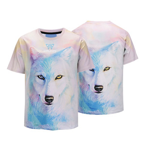 Venta al por mayor de Camisetas Personalizadas de talla grande para hombre, cuello redondo, impresión digital, transpirable, tejido de Jersey de secado rápido - Product Image 4