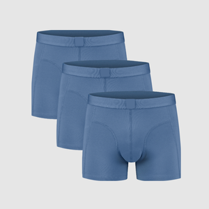 Calzoncillos Boxer de Cintura Alta para Hombre, Personalizados, Ecológicos, Antibacterianos, de Secado Rápido, 100% Algodón Tejido con Logotipo en Múltiples Posiciones - Product Image 3