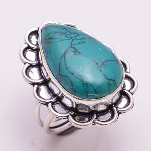 Bague en argent sterling 925 pour femme, bague ovale, pierre précieuse en malachite, bijoux, bagues de fiançailles - Product Image 4