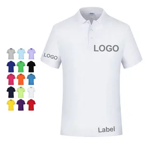 wholesale cotton t shirts plain men's polo t shirts with custom logo printed men's polo shirt