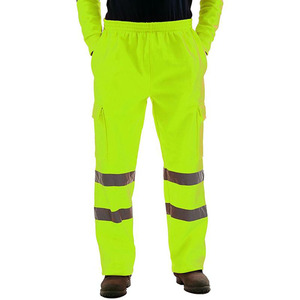 กางเกงโจรเกอร์สะท้อนแสงสีดำผู้ชาย,กางเกงเซฟตี้ Hi Vis กางเกงไนลอนสะท้อนแสงมองเห็นได้ชัดเจนกางเกงนักวิ่งบนถนน - Product Image 5