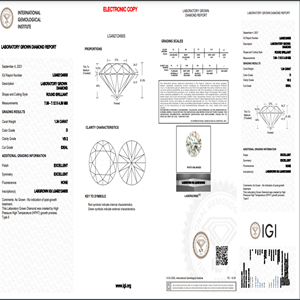 D Color VS2 Carity taille 1.34Ct diamant poli labgrow forme ronde HPHT-CVD diamant bijoux diamants en vrac - Product Image 5