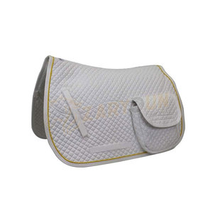 Almohadillas de sillín de doma inglesa de tela satinada personalizada de alta calidad para uso de equitación inglesa para almohadillas de sillín inglés - Product Image 4