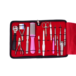 Manicure and Pedicure Instrument Kit with Steel Tools Manual Power Source Convenient Storage <b>Bags</b> - Product Image 3