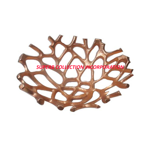 Branches d'arbre en or rose Design vintage Bol à fruits ou bol à légumes fabriqué en Inde directement en Inde Vente en gros - Product Image 2