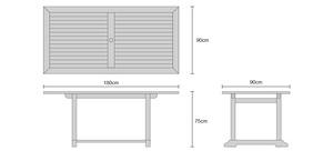 <b>Cheap</b> Modern Foldable Teak Garden Dining Table and Chair Set - Product Image 2