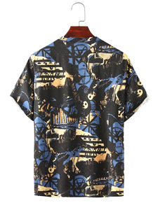 Camiseta de hombre de alta calidad Personalizar Sublimación Imprimir Verano Transpirable Camisa de manga corta - Product Image 2