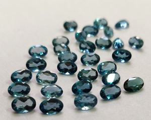 Topaze Bleu de Londres Naturelle Coupe Ovale 3x5mm à 7x9mm Topaze Bleue de Londres en vrac à facettes - Product Image 6