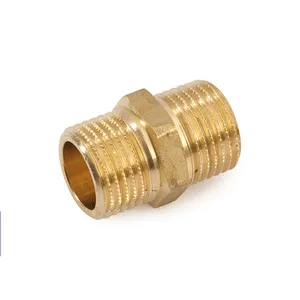 Superior Quality Durable 1/4" to 4" NPT Brass Pipe Fittings Nipple Exporter