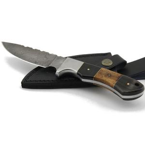 Cuchillo de hoja fija para exteriores, hoja de gota de acero inoxidable con mango de goma antideslizante para Cuchillo de supervivencia para acampar - Product Image 4