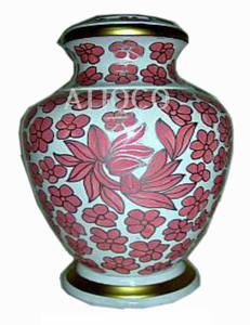 Latest Standard Hand Painted Solid Aluminum Cremation <b>Urn</b> Attractive Iron <b>Jar</b> in Black Red Adult Use Metal <b>Jar</b> for Sale - Product Image 3
