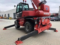 Chariot élévateur à palettes en acier MANITOU MRT 2550 PRIVILEGE 2012, capacité de 1,5 tonne, moteur électrique, dimensions des fourches 550/685 mm, garantie de 3 ans