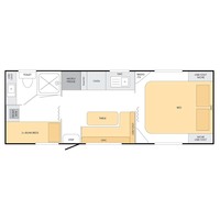 4X4 Berth Outdoor Off-Road Travel Trailer 22ft Luxury RV Camper Caravan Motorhome Mini Kitchen Aluminium Fiberglass Camping