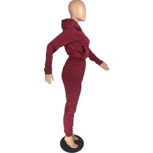 Conjunto Deportivo Informal de 2 Piezas con Logotipo Personalizado OEM, Chándal de Algodón Unisex para Mujer, Pantalones Deportivos, Chándal de Otoño al por Mayor - Product Image 3