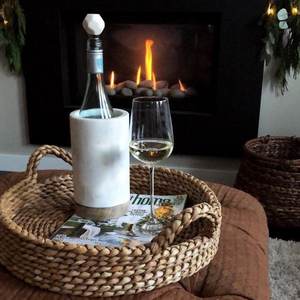 ขายส่งรอบผักตบชวาตะกร้าขนมปังที่มีด้ามจับทำในเวียดนาม - Product Image 4