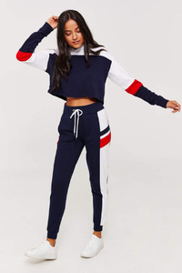 <b>cheap</b> High Quality Fashion Zipper Tops and Skinny <b>Joggers</b> Sports Women Training Tracksuit fashionable - Product Image 3