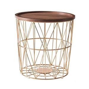 Table basse en bois avec Base en métal, meuble de salon moderne - Product Image 6