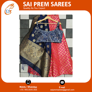 Diseñador indio atractivo Georgette Lehenga Choli para mujer desgaste de la boda al mejor precio - Product Image 5