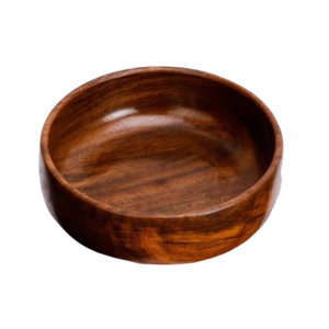 Cuenco decorativo de madera de Mango hecho a mano, tazón/bandeja de madera de uso general, moderno y vintage con forma de hoja - Product Image 4